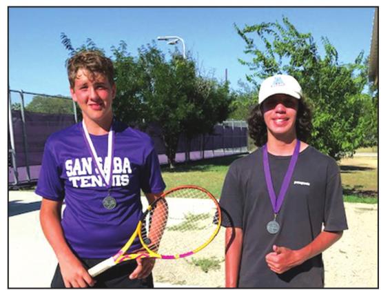 Trace Temples and Jose Aguilera - 2nd place in 14 boys doubles
